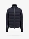 Moncler Gray Pocol Mid Layer Down Jacket In Blue
