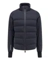 Moncler Gray Pocol Mid Layer Down Jacket In Blue
