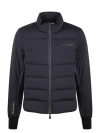 Moncler Gray Pocol Mid Layer Down Jacket In Black