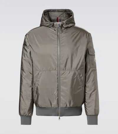 Moncler Poiliot Hooded Down Jacket In Gray