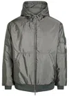 Moncler Poiliot Quilted Shell Jacket In Gray