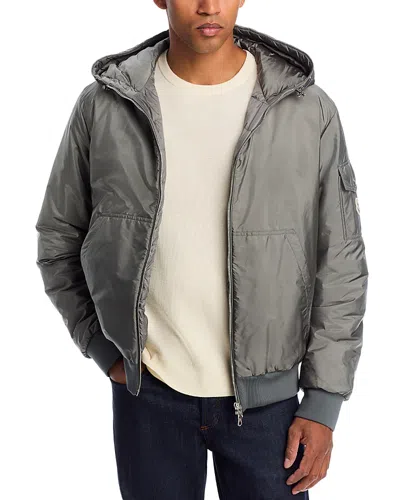 Moncler Zip-up Bomber Jacket In Gray