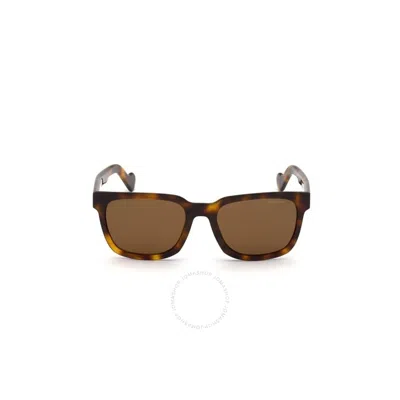 Moncler Polarized Brown Square Men's Sunglasses Ml0174 52h 57
