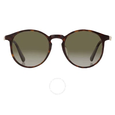 Moncler Polarized Green Phantos Unisex Sunglasses Ml0197-d 52r 53 In Brown