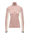 Moncler Color-block Stretch-jersey Base Layer In Brown