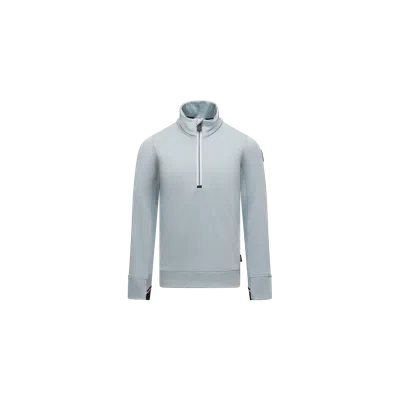 Moncler Polartec Half-zip Polo Neck, Children, Blue, Size: 8y
