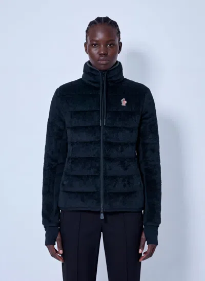 Moncler Polartec® Padded Zip-up Sweatshirt In Blue