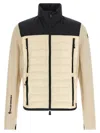 Moncler High Collar Long Sleeve Quilted Jacket In Neutral