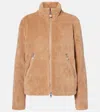 Moncler Polignac Fleece And Quilted Shell Down Jacket In 0