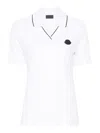 Moncler Pacth Polo In White
