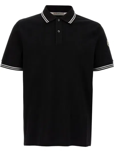 Moncler Polo In Black