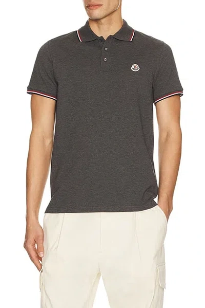 Moncler Polo In Gray