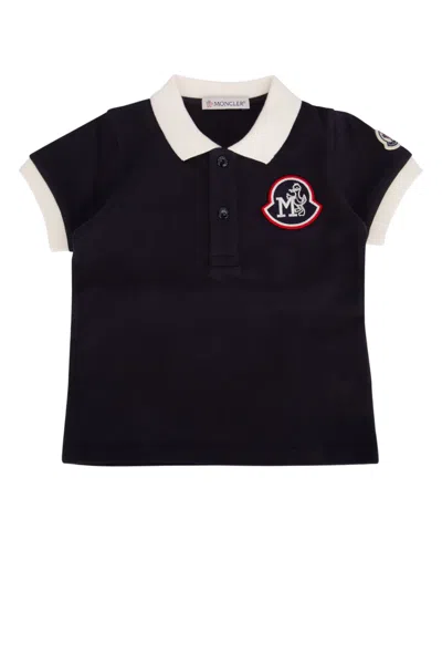 Moncler Kids' Polo In Black