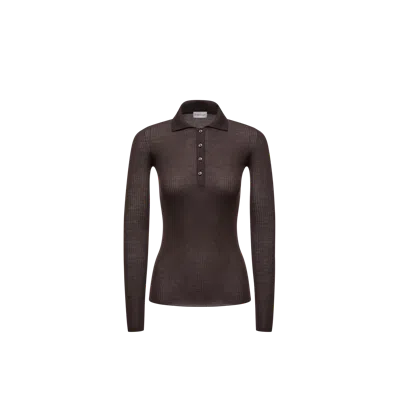 Moncler Polo À Manches Longues En Laine