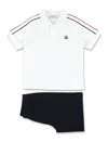 Moncler Polo+bermuda In White