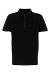 Moncler Zip-front Polo Shirt In Black