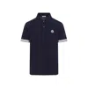 Moncler Logo-patch Short-sleeved T-shirt In Blue