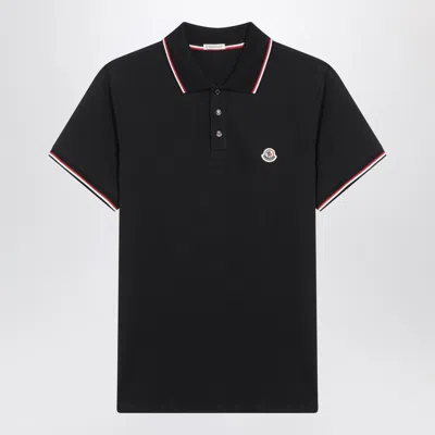 Moncler Blue Short Sleeve Polo Shirt