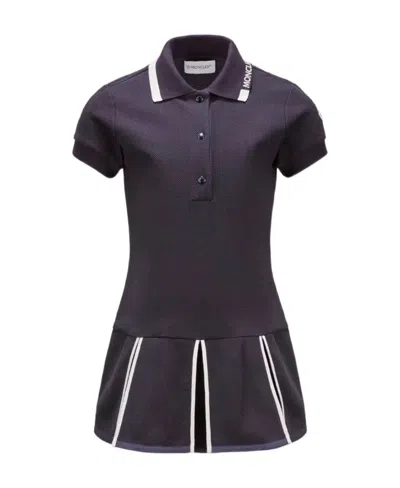Moncler Robe Polo In Blue