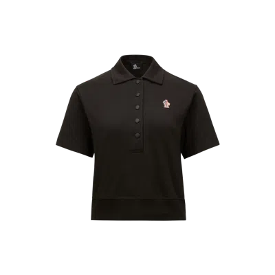 MONCLER POLO EN COTON À EMPIÈCEMENT LOGO