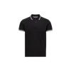 Moncler Cotton Polo Shirt In Blue
