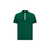 Moncler Cotton Zip-up Polo Shirt In Green