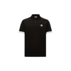 Moncler Men's Ss Polo T-shirt In Black