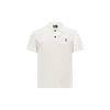 Moncler Polo À Empiècement Logo In White