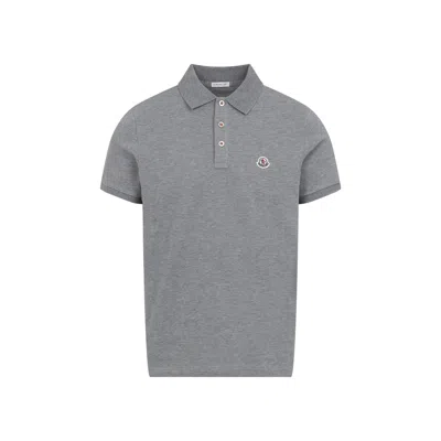 Moncler Polo Grey In Gray
