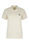 Moncler Polo In Pique Cotton In Multi
