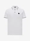 Moncler Logo-patch Cotton Polo Shirt In White