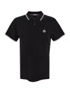 Moncler Polo Man In Black