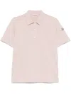 Moncler Polo Mc Nude Shoulder Logo Patch