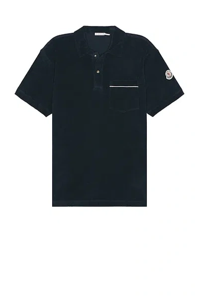 Moncler Polo In Navy