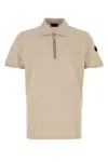Moncler Logo Patch Short-sleeved Polo Shirt In Neutral