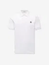 Moncler Polo Piqué Cotton In White