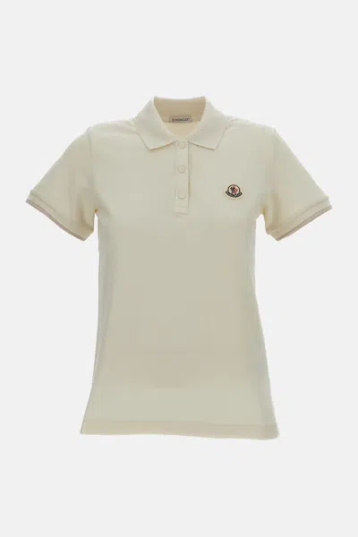 Moncler Polo Piquet  In Yellow