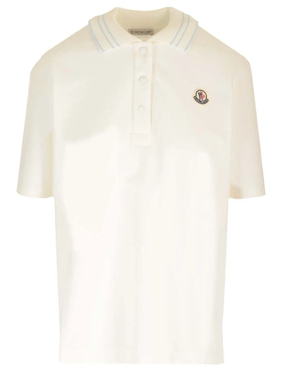 Moncler Polo Shirt In Neutral