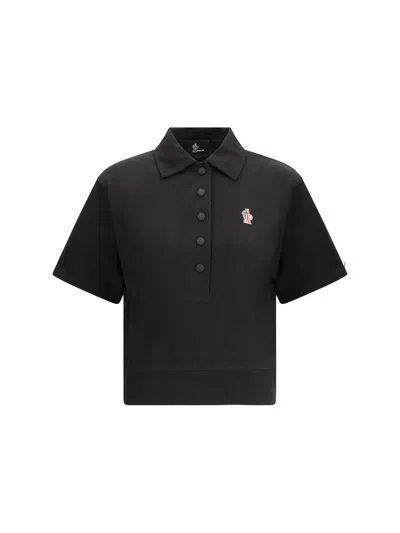 Moncler Polo Shirt In Black