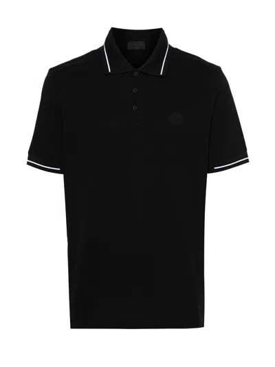 Moncler Polo Shirt In Black