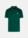 Moncler Polo Shirt In Green Cotton In Green