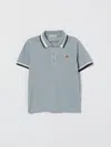 Moncler Kids' ポロシャツ  ボーイ カラー ブルー In Blue