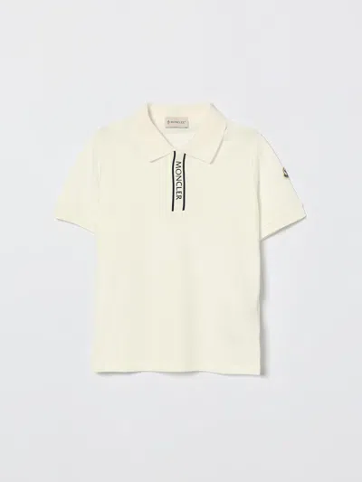 Moncler Kids' ポロシャツ  ボーイ カラー ナチュラル In Neutral