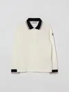 Moncler Kids' ポロシャツ  ボーイ カラー ホワイト In White
