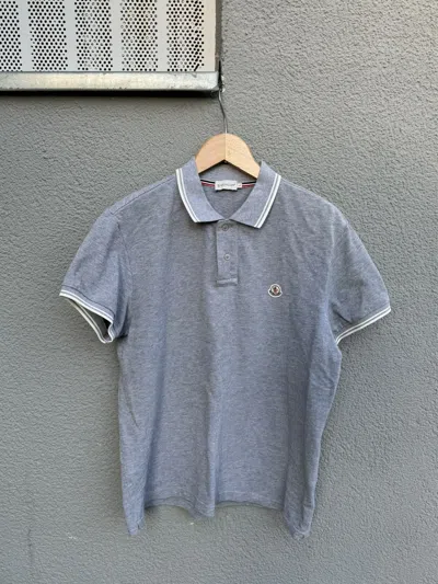 Pre-owned Moncler Polo Shirt Manica Corta Grey