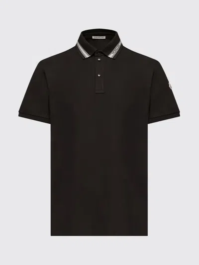 Moncler Polo Shirt Men In Brown