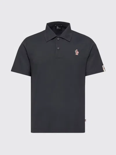 Moncler Polo Shirt Men  In Blue
