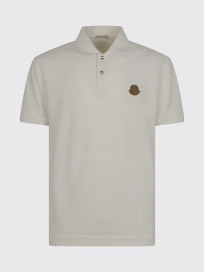 Moncler Polo Shirt Men  In Neutral