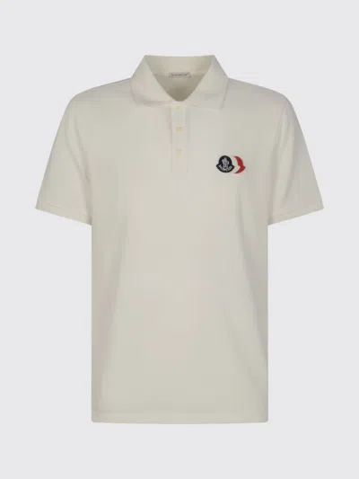 Moncler Polo Shirt Men  In White