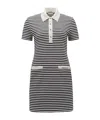 Moncler Polo Shirt Mini Dress In Black